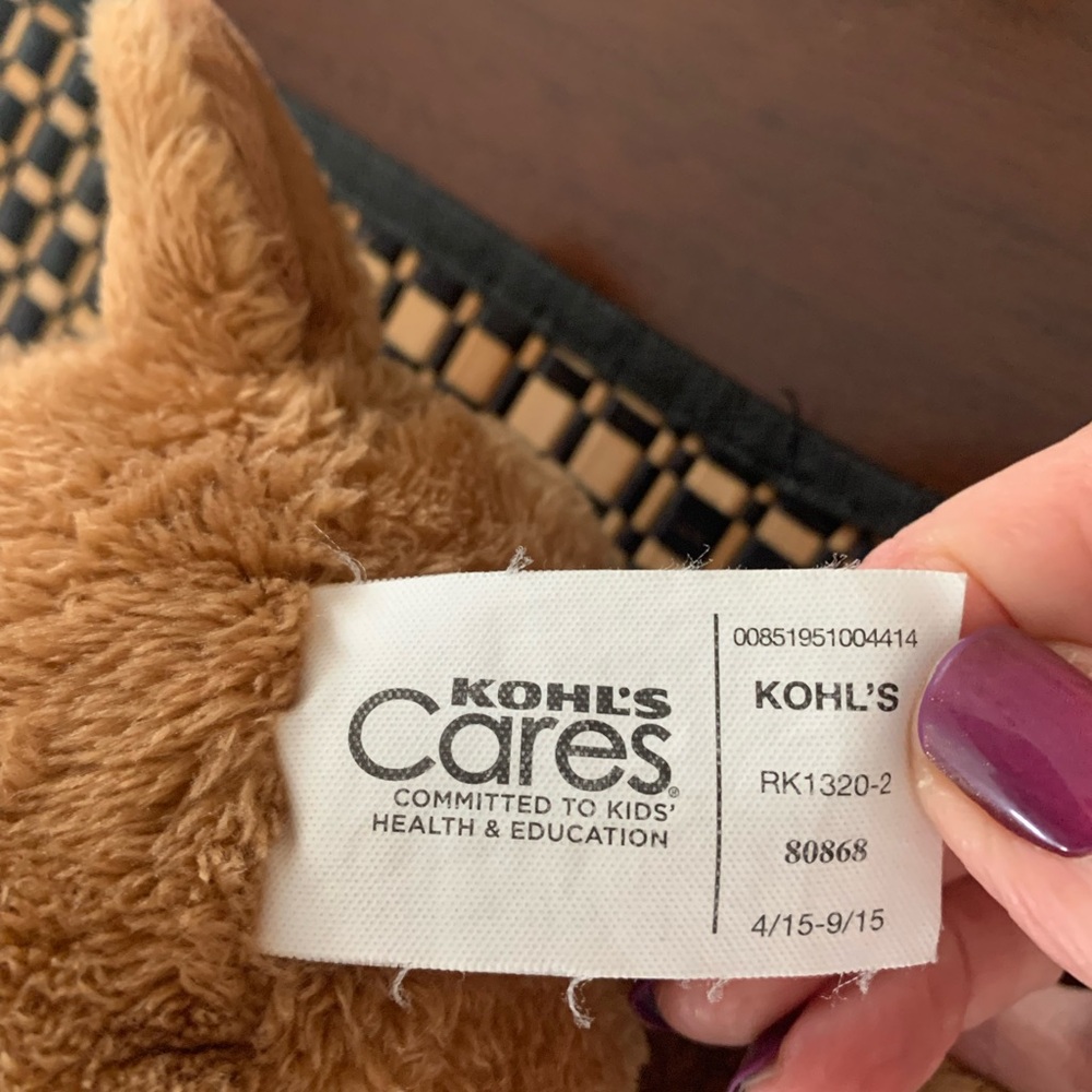 Kohl's Cares Brown Plush Moose Stuffed Animal - Picture 5 of 5